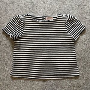 Philosophy Black and White Striped Blouse